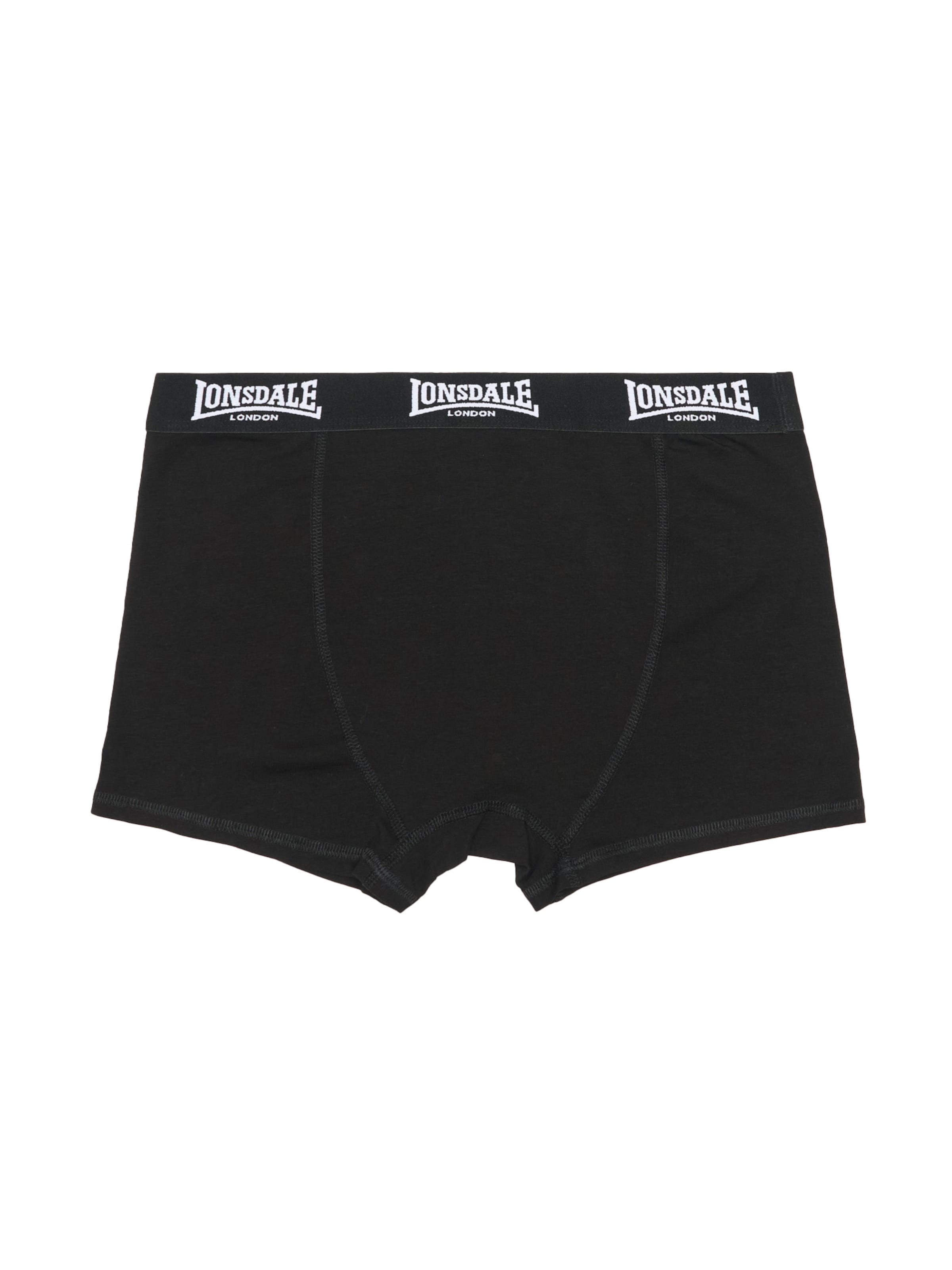 Boxeri 'North Challow' de la LONSDALE pe negru