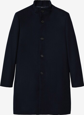 MANGO MAN Between-Seasons Coat 'Funnel' in Black: front