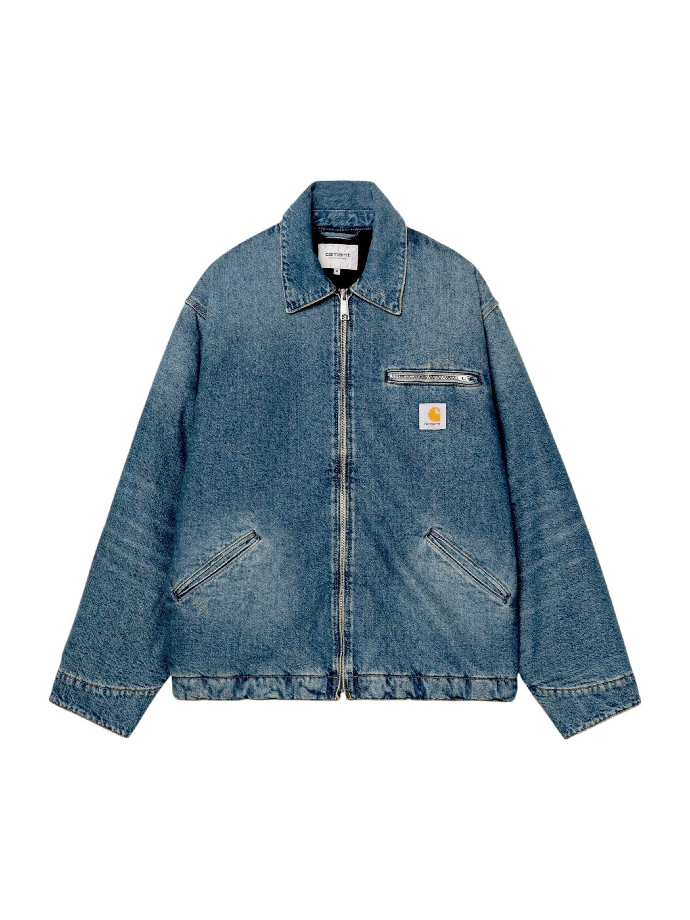 Carhartt WIP Between-Season Jacket 'OG Detroit Jacket Blue Quilted' in S in Blue, Item view
