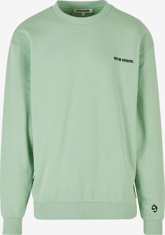 9N1M SENSE Sweatshirt in Groen: voorkant