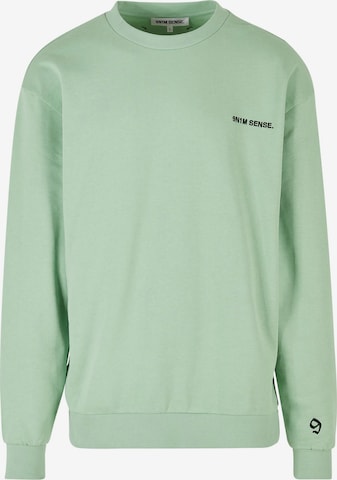 9N1M SENSE Sweatshirt in Groen: voorkant