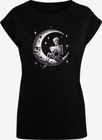 T-shirt 'Gothic Valentinstag Skelett Mond' F4NT4STIC en noir : devant