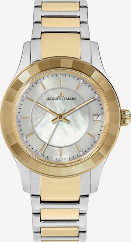 Jacques Lemans Analoguhr in Silber: Vorderseite