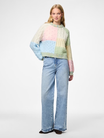 PIECES Sweater 'PCREMIX' in Green