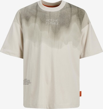 Jack & Jones Junior T-Shirt 'Active3 Futur3' in Beige: predná strana