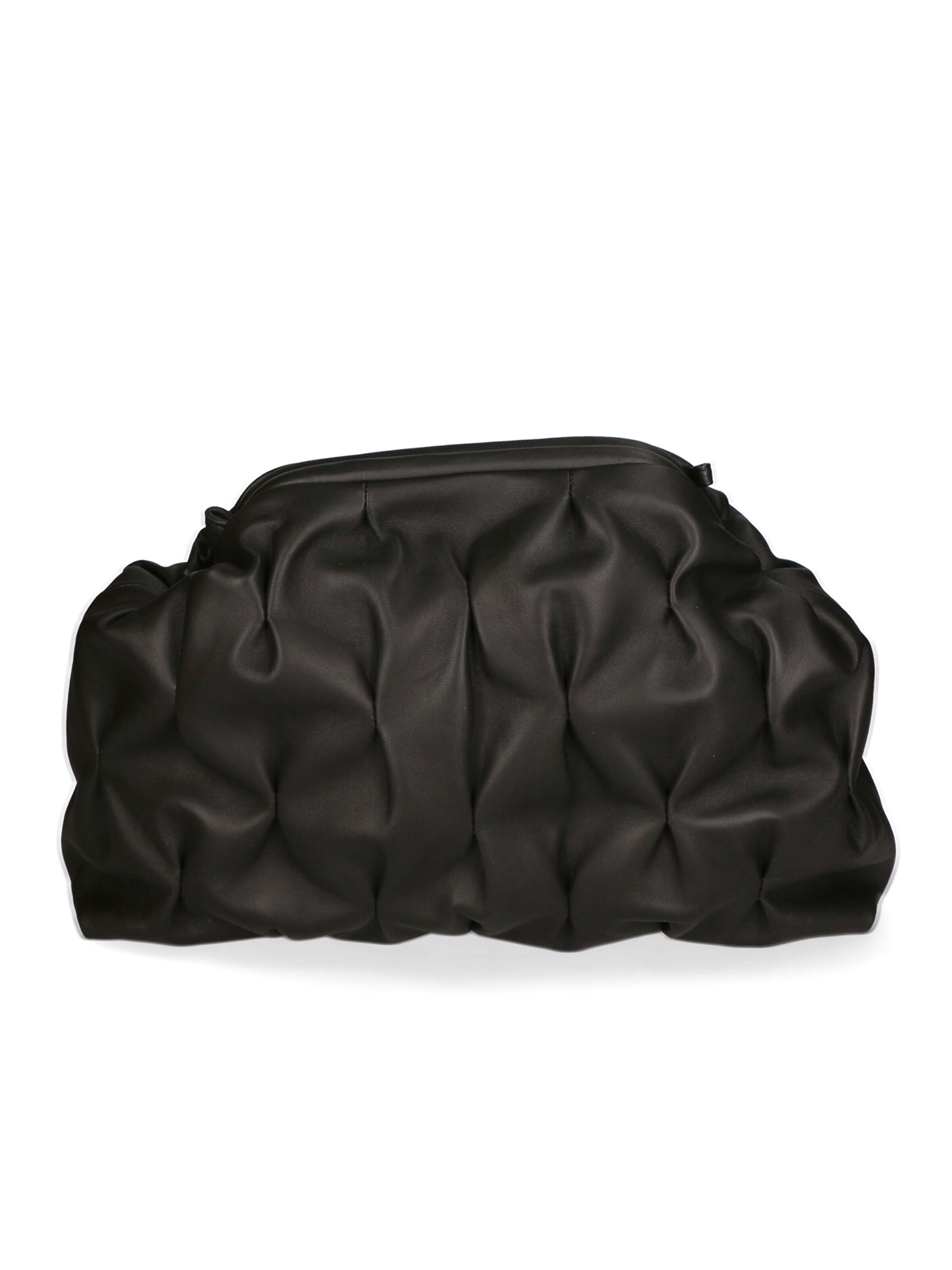 Pochette 'Pochette Verona in Pelle Sauvage - Tracolla Regolabile Made in Italy' di Gave Lux in nero: frontale