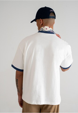 Prohibited Shirt 'Stars Contrast' in Wit