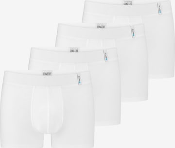 SCHIESSER Boxer shorts 'Long Life Soft' in White: front