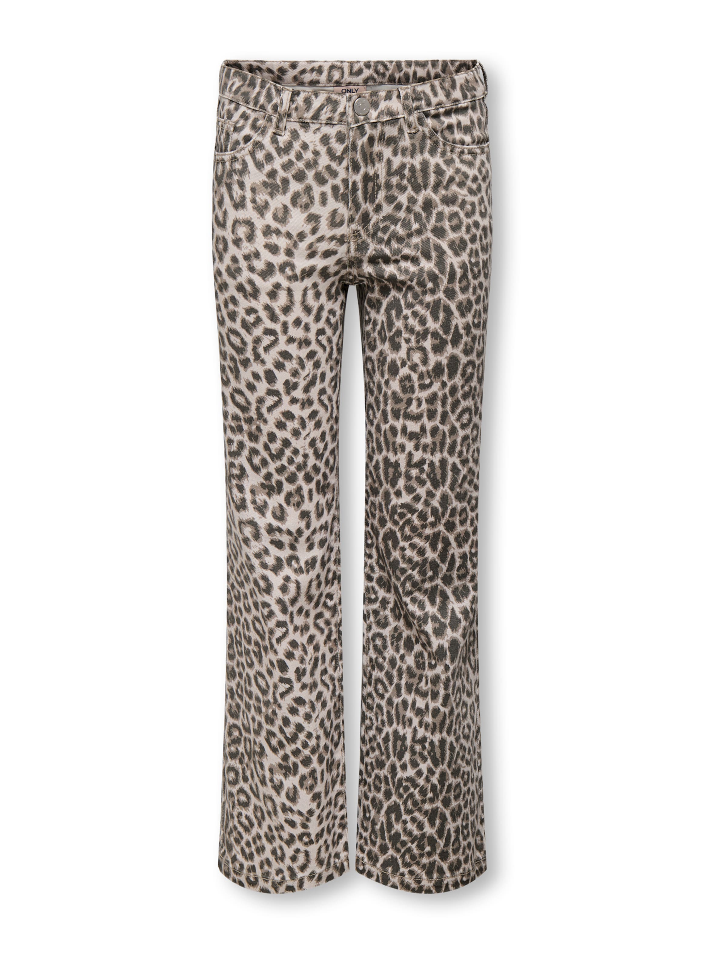 ONLY GIRLS Wide leg Jeans 'KOGANLIE-MADISON' i grå: framsida