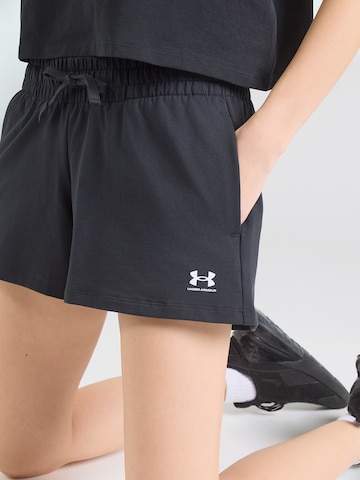 UNDER ARMOUR regular Παντελόνι φόρμας σε μαύρο