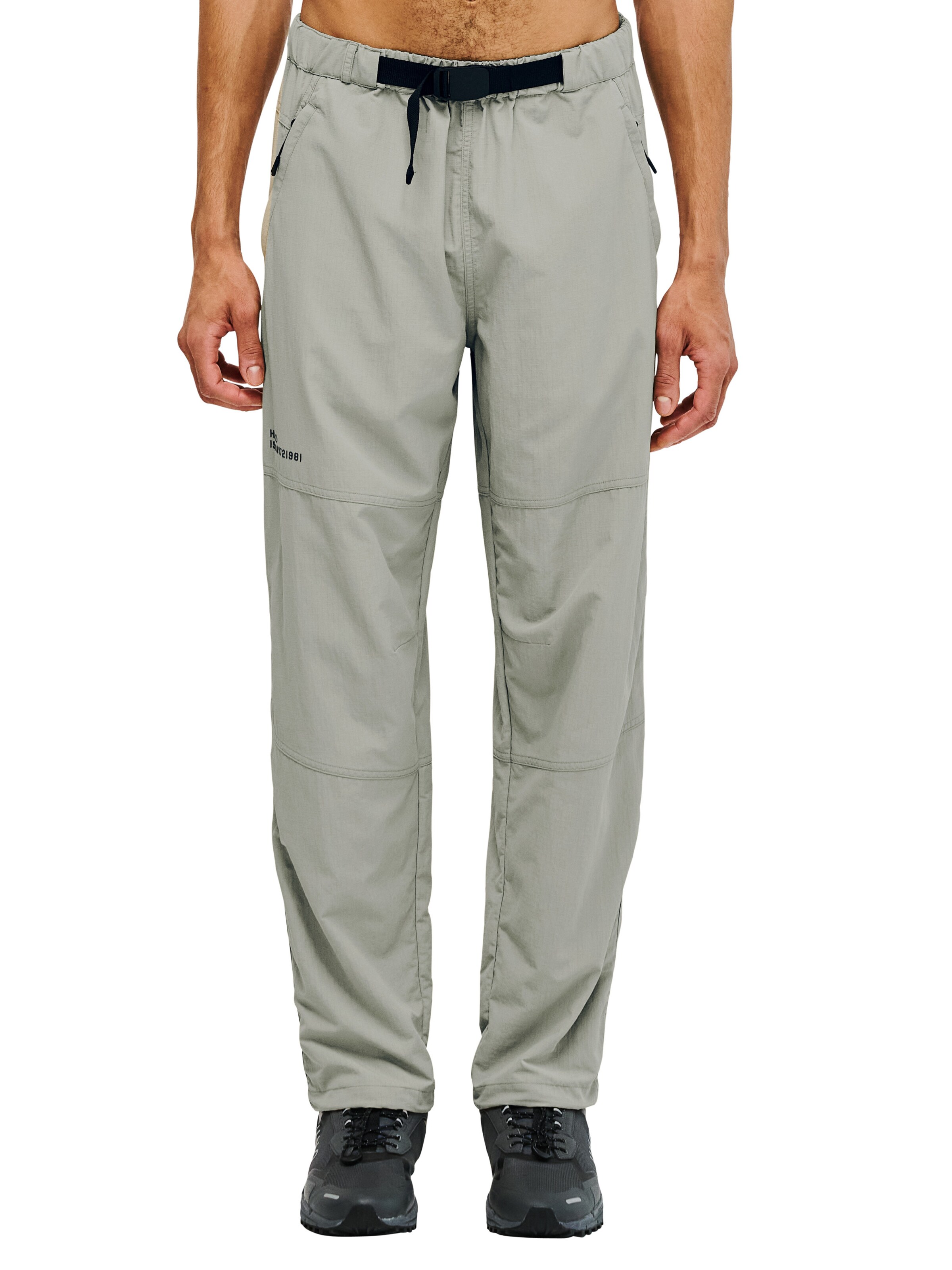 HALO Regular Broek 'Asset' in Grijs: voorkant