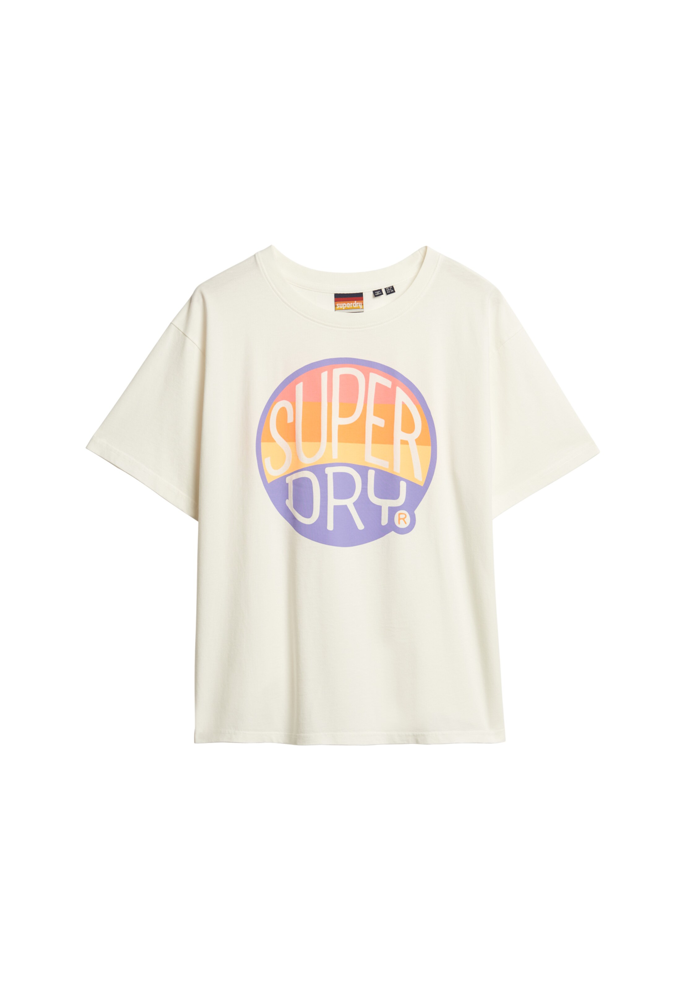 T-shirt Superdry en blanc : devant