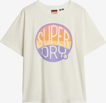 T-shirt Superdry en blanc : devant