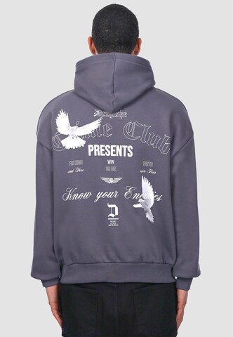 Dropsize Sweatshirt 'Enemies' in Grey: front