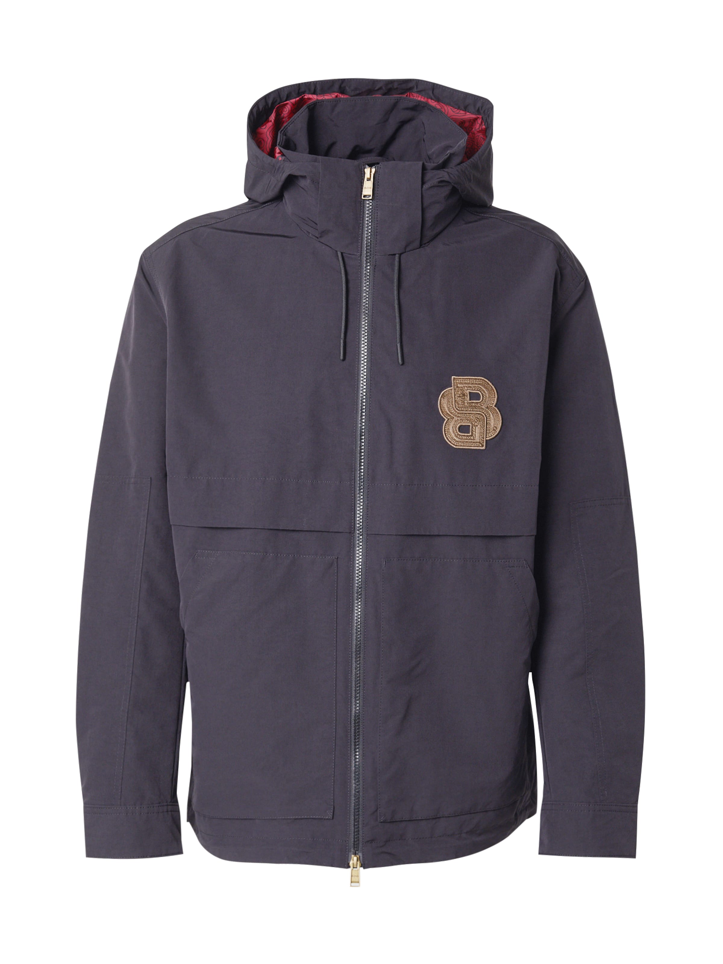 Geacă de primăvară-toamnă 'Cayamo' de la BOSS pe negru: față