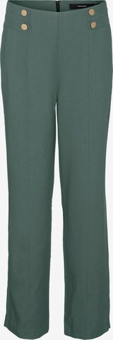 Regular Pantalon à pince VERO MODA en vert : devant