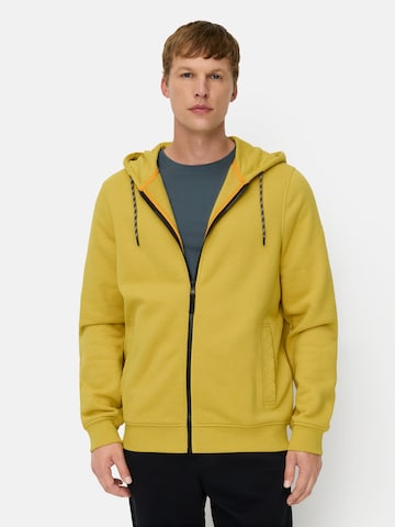 CAMEL ACTIVE Zip-Up Hoodie in Yellow: front