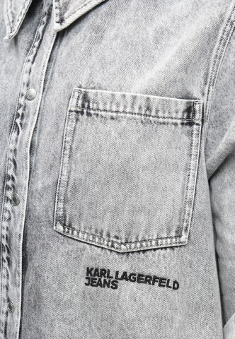 Rochie tip bluză de la KARL LAGERFELD JEANS pe gri