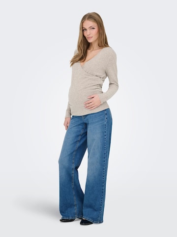 Only Maternity Wide leg Jeans 'OLMMADISON BLUSH' in Blauw