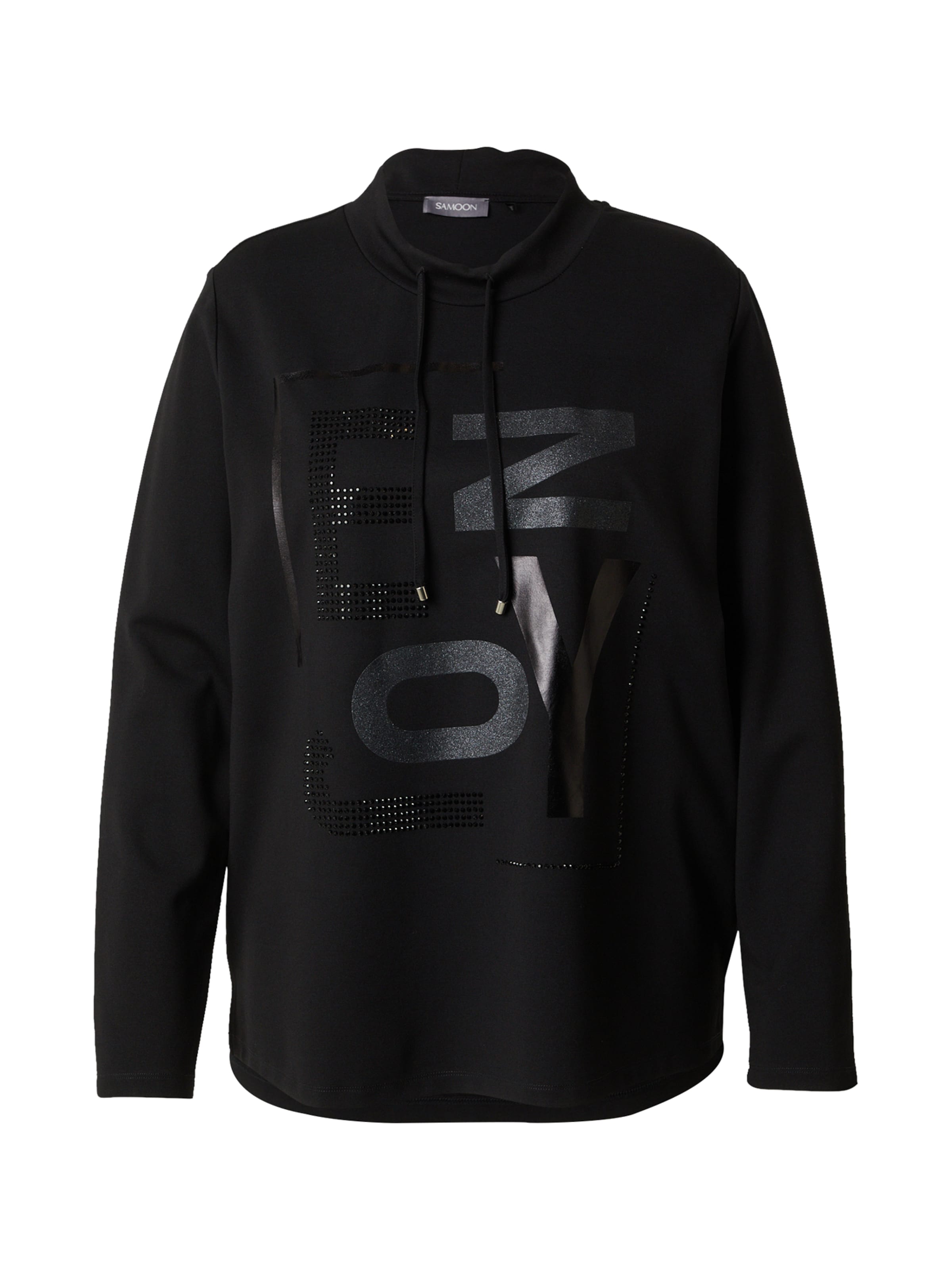 Tricou de la SAMOON pe negru: față