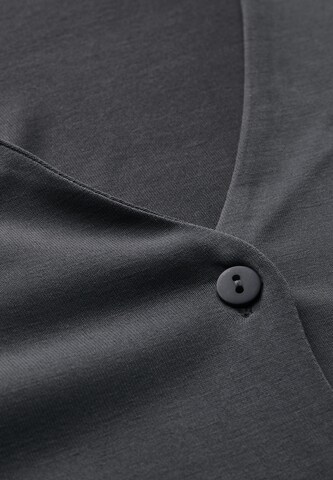 Street One Studio Jersey-Shirt im Blusen-Look in Grau