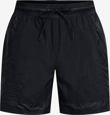 UNDER ARMOURregular Sportske hlače - crna boja: prednji dio