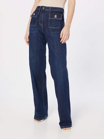 Elisabetta Franchi Wide leg Jeans in Blue: front