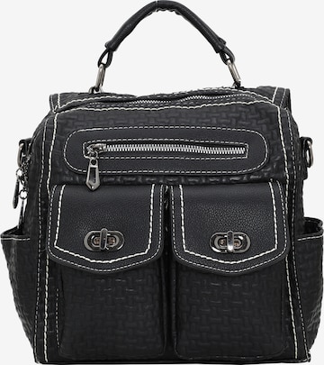 faina Backpack in Black: front