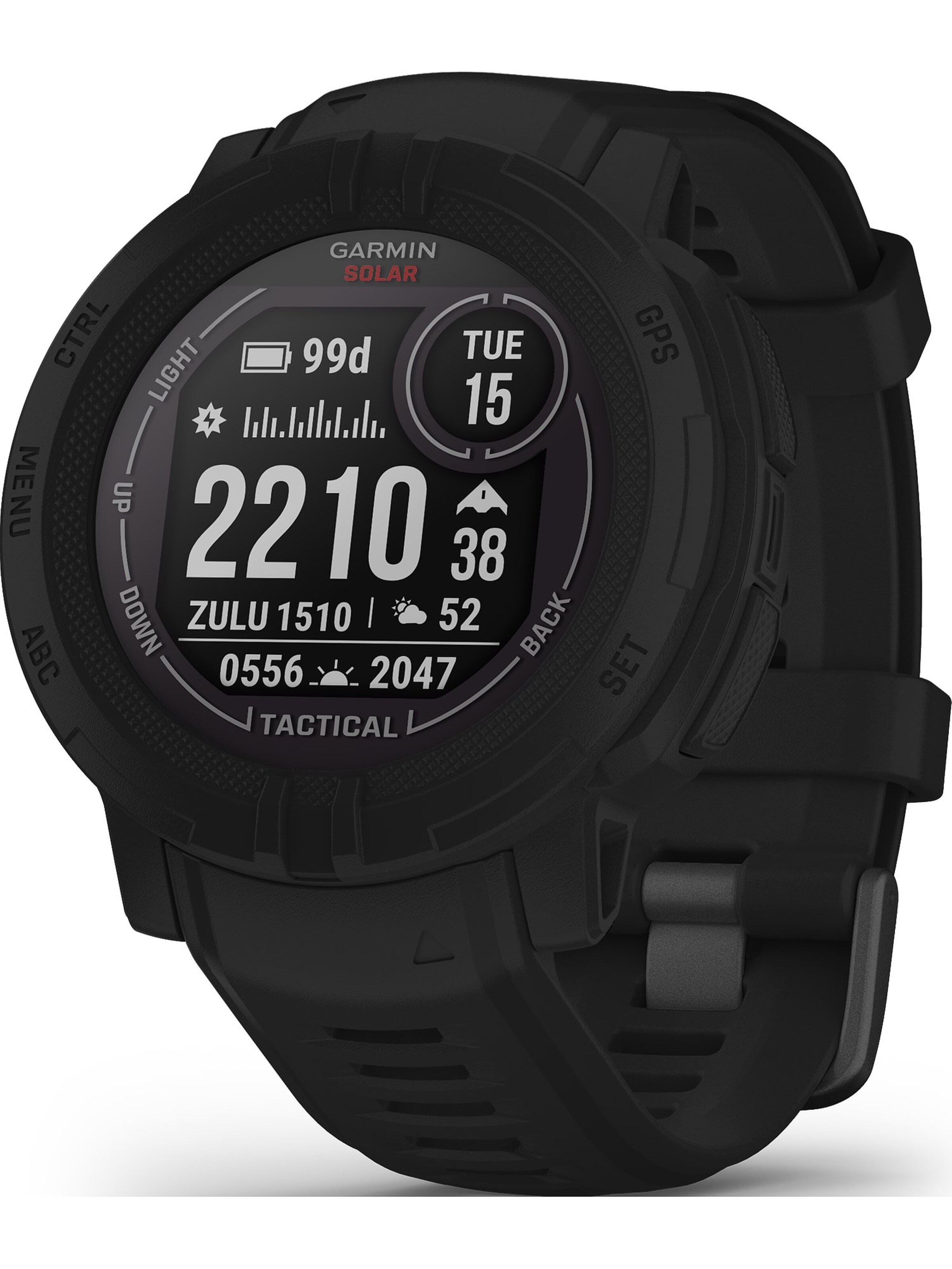 GARMIN Digitaluhr 'Instinct 2 Solar Tactical' in Schwarz