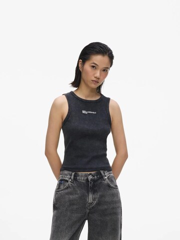KARL LAGERFELD JEANS Top - Čierna: predná strana
