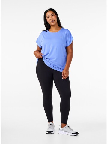 Active by Zizzi Performance shirt 'ABasic' in Blue