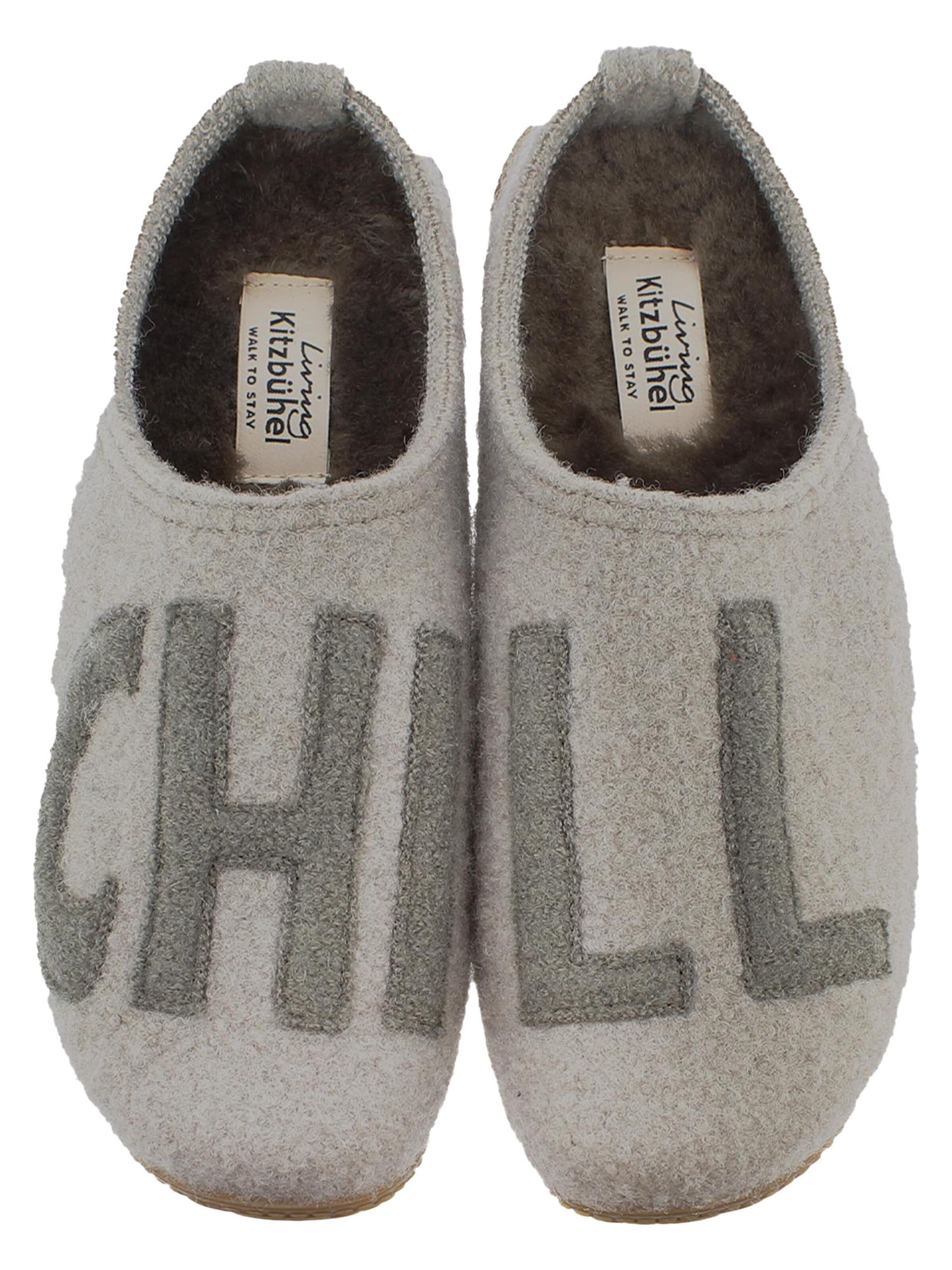 Living Kitzbühel Huisschoenen 'Schurwolle' in Grijs