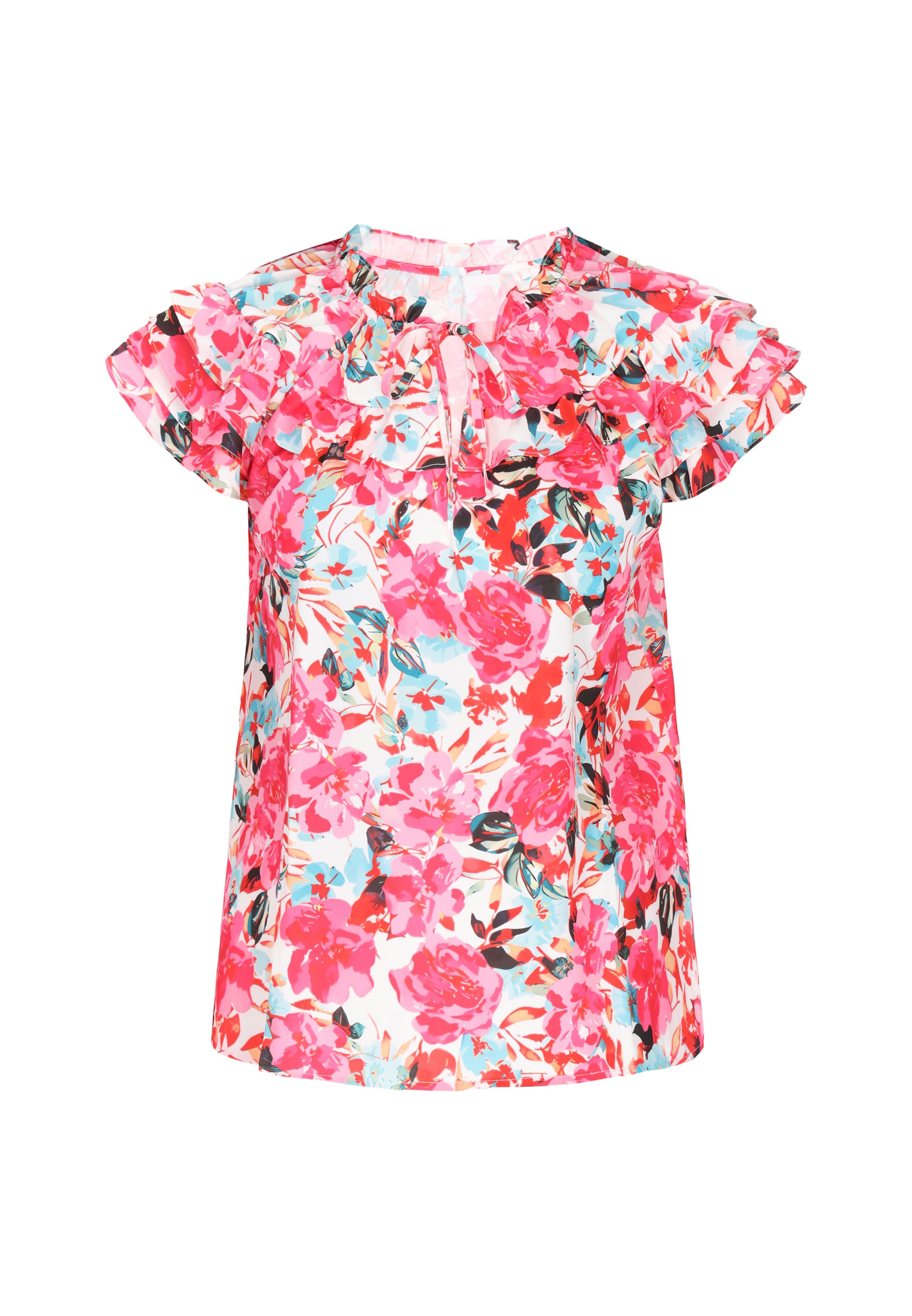 faina - Blusa em rosa: frente