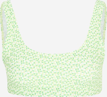 Monki - Bustier Top de bikini en verde: frente