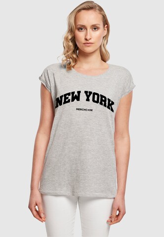 Merchcode Shirt 'New York' in Grey: front