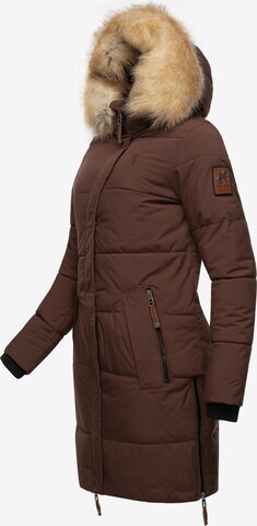 NAVAHOO Płaszcz zimowy 'Halina' w kolorze brązowy