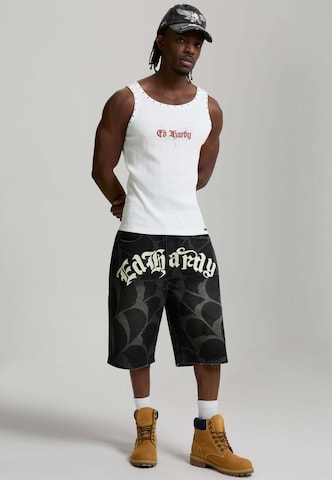 Ed Hardy Baggy Джинсы 'Cobweb' в Черный