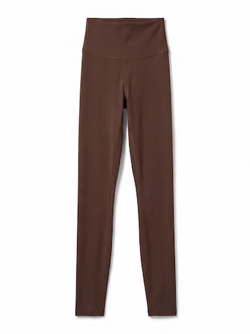 MyLibi Skinny Leggings in Bruin: voorkant