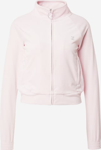 Juicy Couture White Label Zip-Up Hoodie in Pink: front