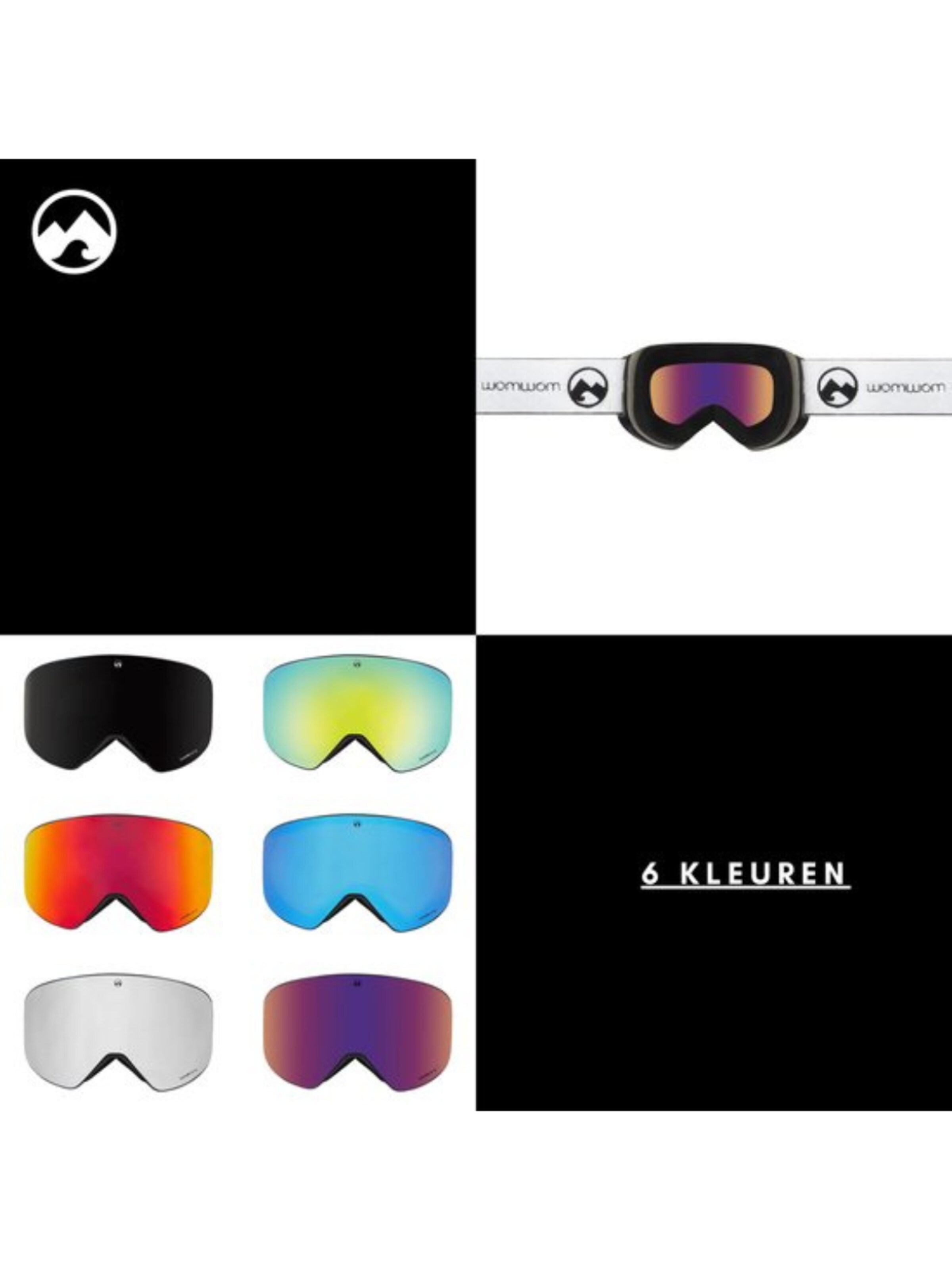 Mowmow - Gafas deportivas 'MowMow STEALTH Ski Goggles - Photochromic Lens - ECO: Bioresin Frame & Recycled - UV400 - Unisex' en lila