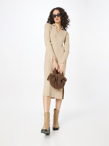 Rut & Circle Knitted dress 'SARA' in Beige