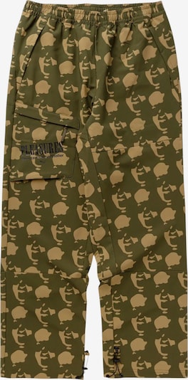 PUMA Sporthose 'PUMA x PLEASURES' in L in braun / khaki, Produktansicht