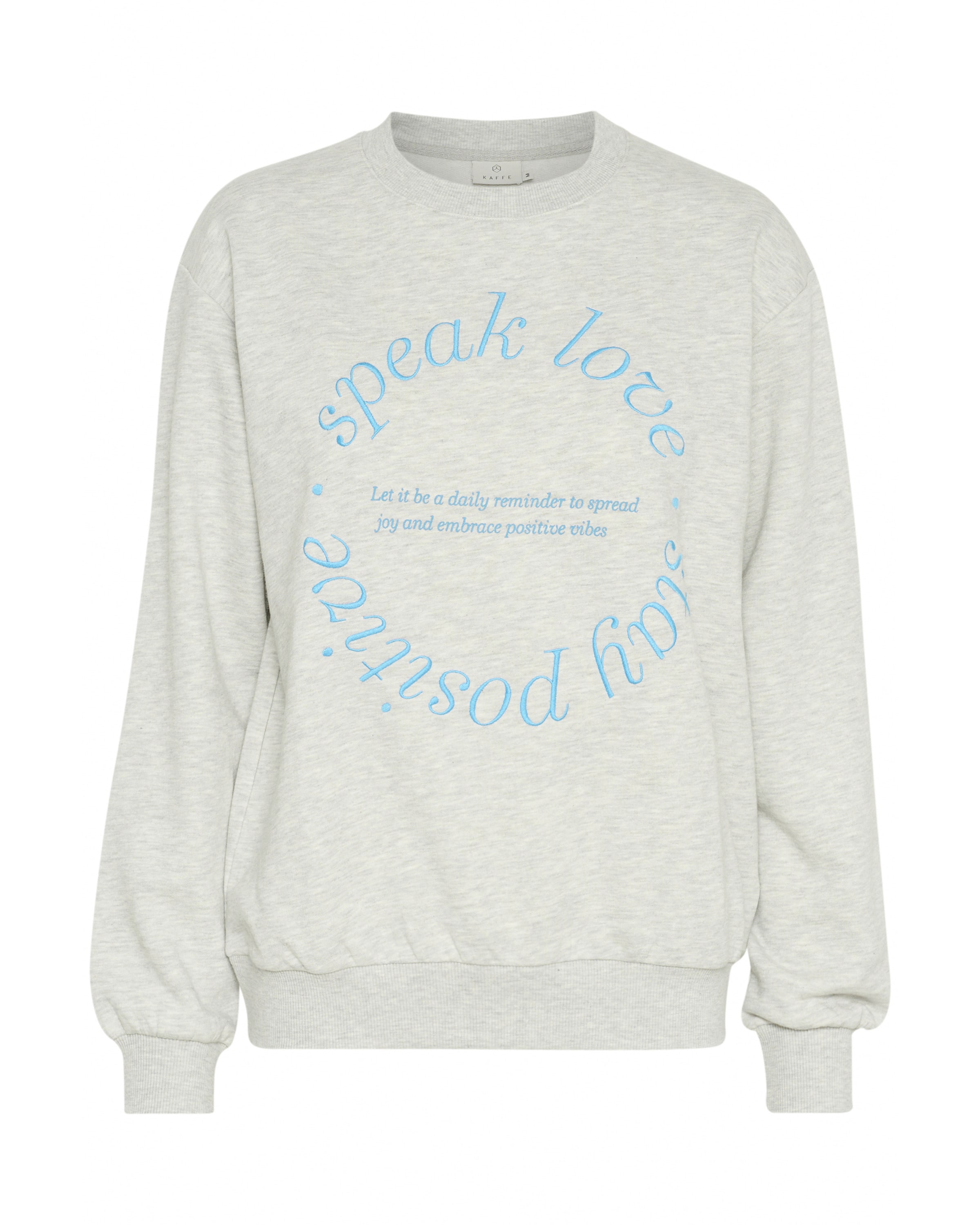 Kaffe - Sweatshirt 'KAHelga' em cinzento: frente