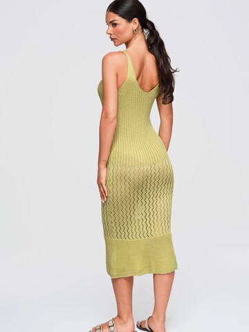 Ombre Knit dress in Green