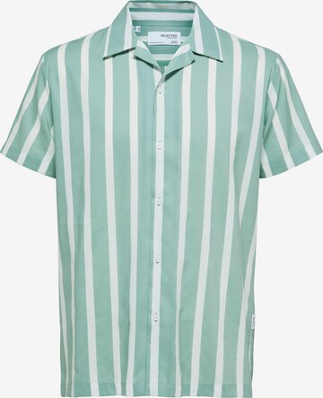 Chemise 'REGAIR' SELECTED HOMME en vert : devant