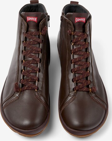 CAMPER Lace-Up Boots 'Peu Pista' in Brown