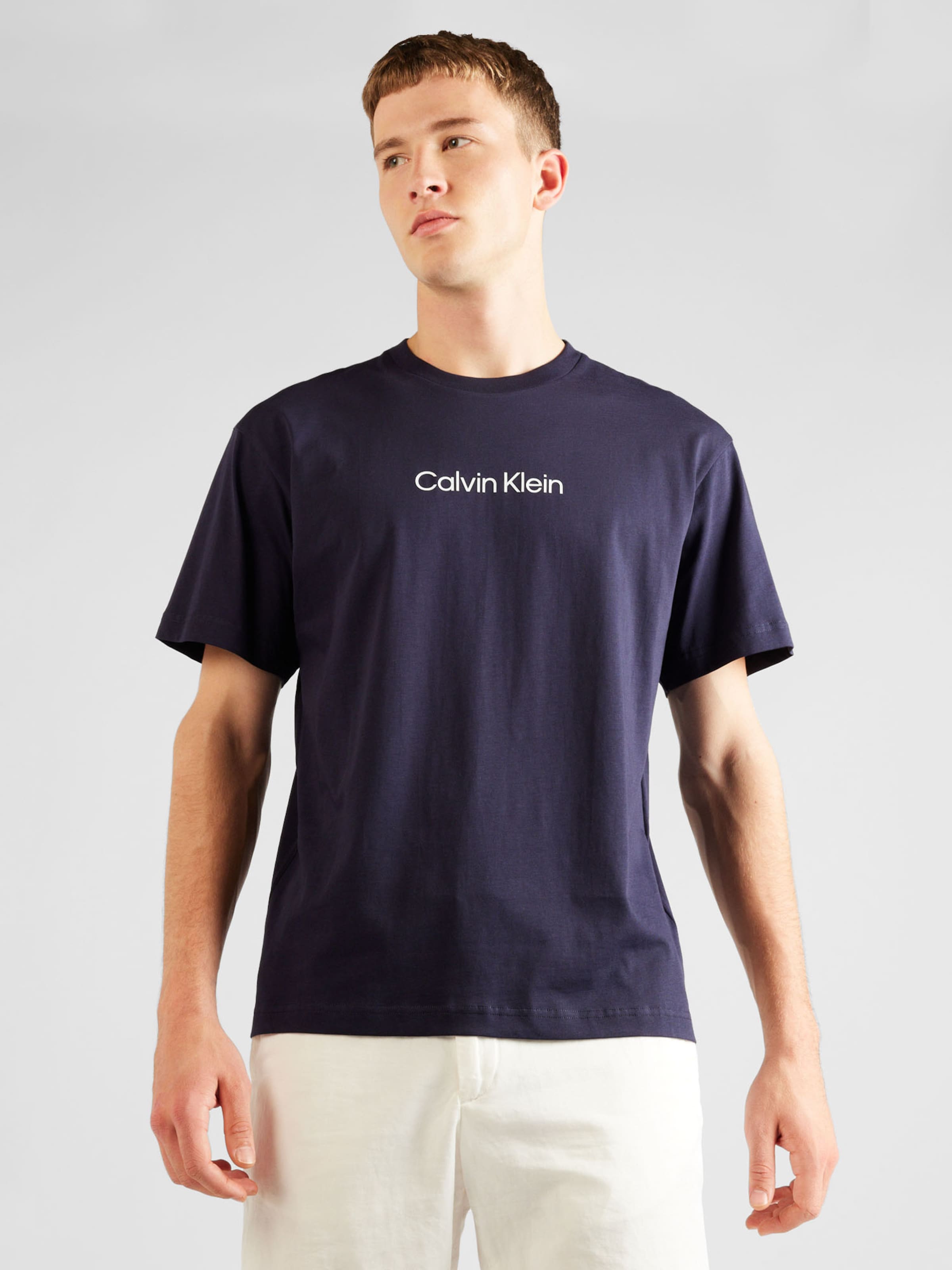 Calvin klein navy blue t shirt sale