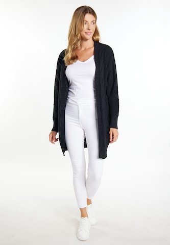 usha WHITE LABEL Knit cardigan 'Teylon' in Black