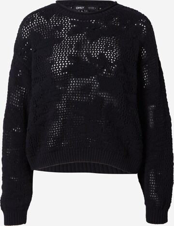 Pull-over 'CILLE LIFE' ONLY en noir : devant