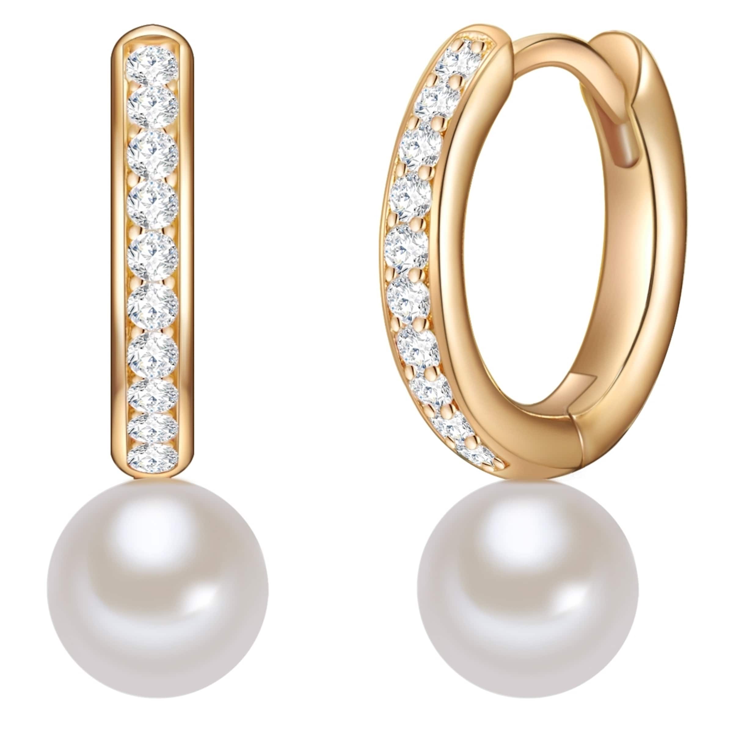 Valero Pearls Ohrringe in Gold: Vorderseite